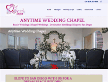 Tablet Screenshot of anytimeweddingchapel.com
